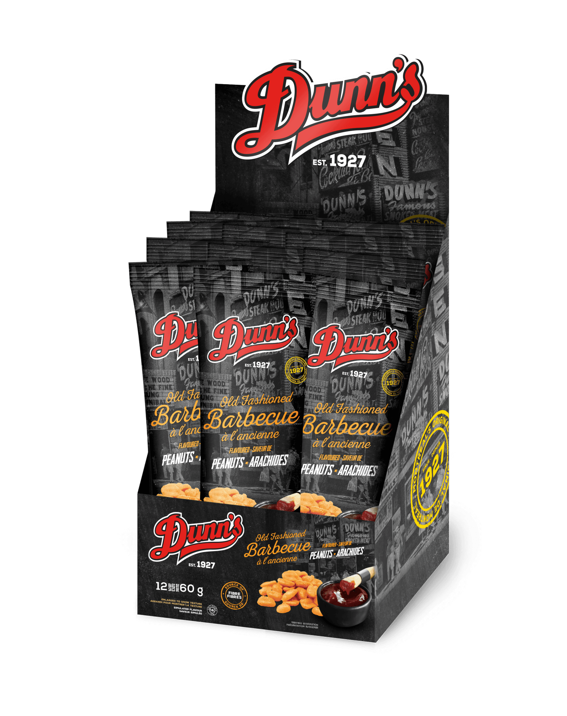 Dunn's BBQ Peanut Sachet Box