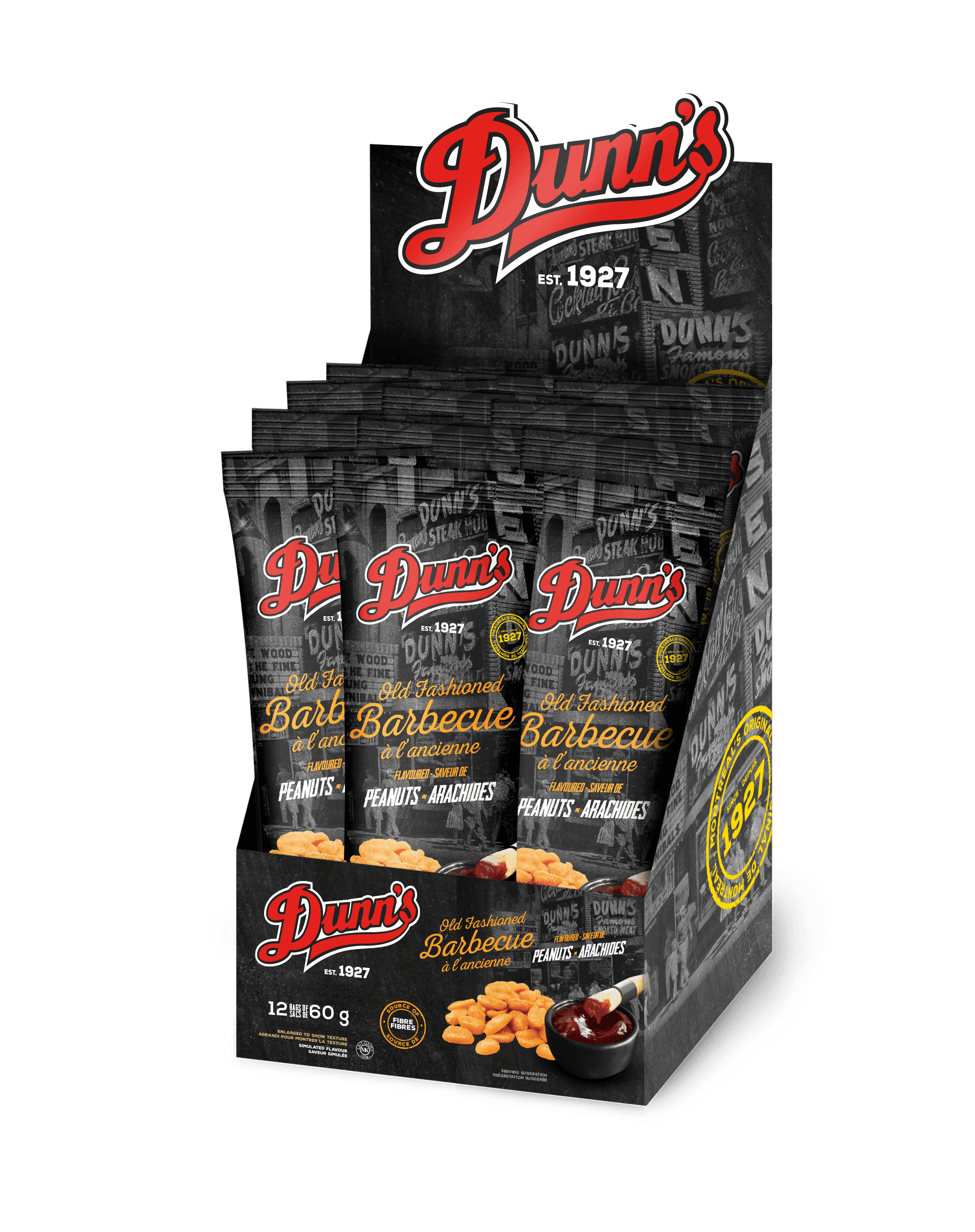 Dunn's BBQ Peanut Sachet Box