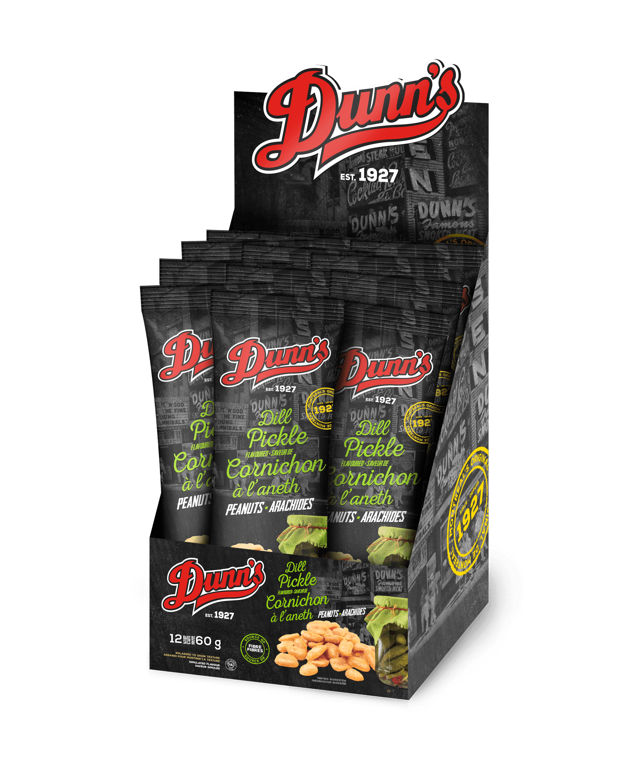 Dunn's Dill Pickle Peanuts Sachet Box